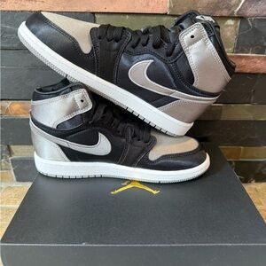 Air Jordan 1 Size 3Y Retro High OG PS Satin Shadow Black Grey FD5304-010 New